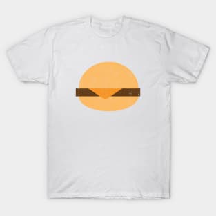 Cheeseburger Flat Vintage Art T-Shirt